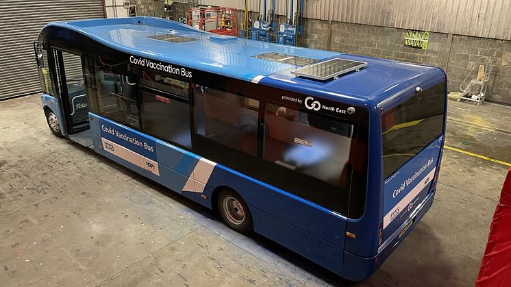 Innovative new vaccination bus partnership aims to increase vaccination take-up in Newcastle
