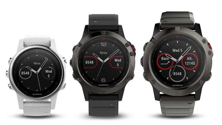 Garmin® presenterar fēnix 5-serien  Multisportklockor för atleter och äventyrare