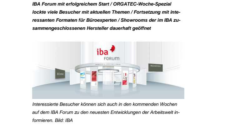 Nach gelungenem Auftakt – digitales IBA Forum mit weiteren Programmhighlights in den nächsten Wochen