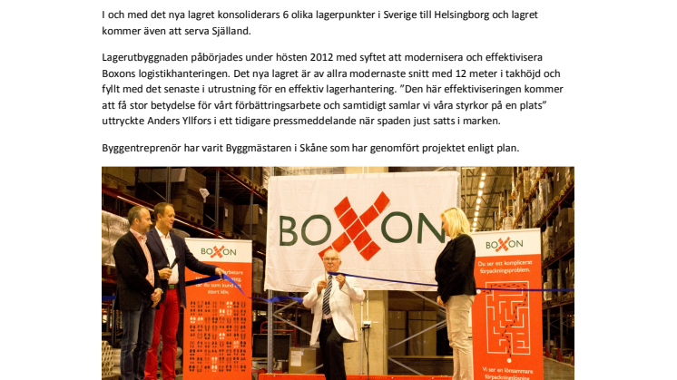 16 000 kvm lager öppnat och invigt!