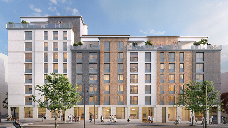 Bild på kommande seniorbostäder i Bonum Brf Boulevarden.