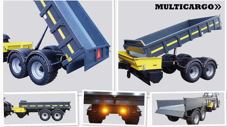 Multicargo Multifunktionsvagn MT-STEEL12 Dumpervagn/Spridare