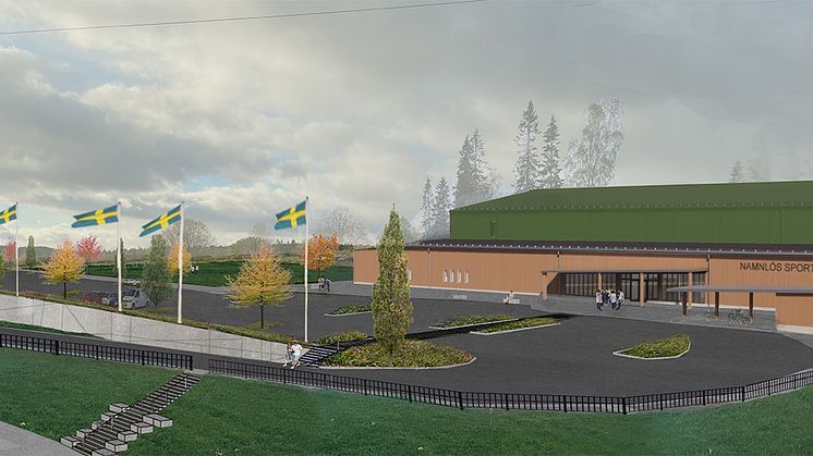 Med gemensam kraft - första grävtaget och spadtagen för en ny idrottshall i Härnösand
