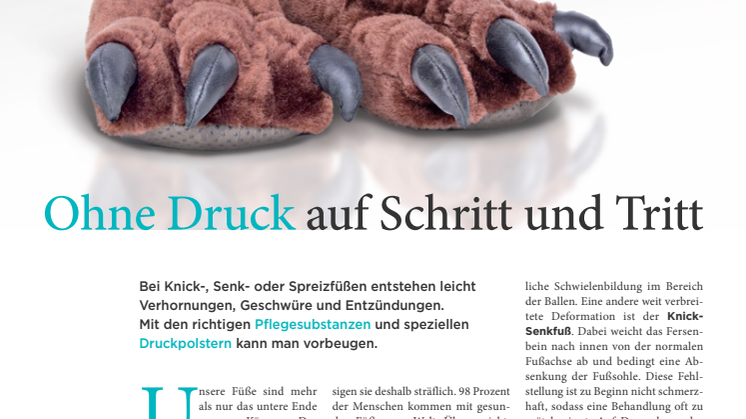 Ohne Druck auf Schritt und Tritt