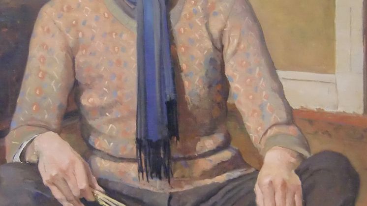 Richard Björklund (1897-1974), olja på pannå, 1927 