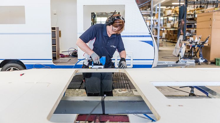 Montering i Polarfabriken i Dorotea