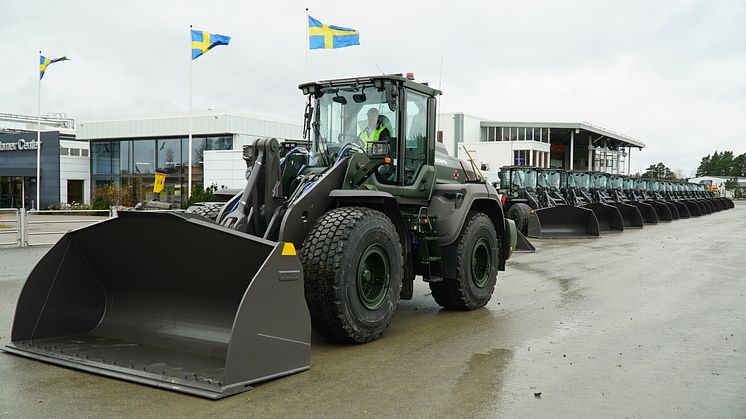 Försvaret rustar upp med Volvo hjullastare