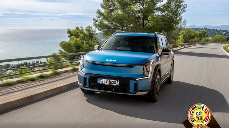 Med nominering af EV9, er det tredje gang i træk, at Kia mærket er nomineret til Car of the Year i Europa