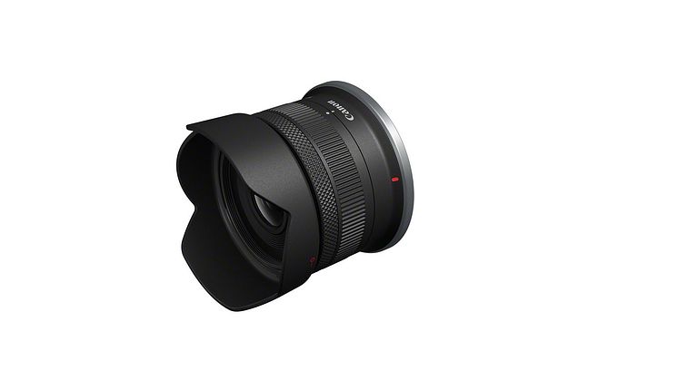 RF-S 10-18mm F4.5-6.3 IS STM_Front_Slant_with_hood