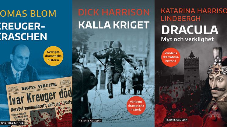 Historia för alla! Tre nya, spännande titlar i Historiska Medias populära seriesatsning