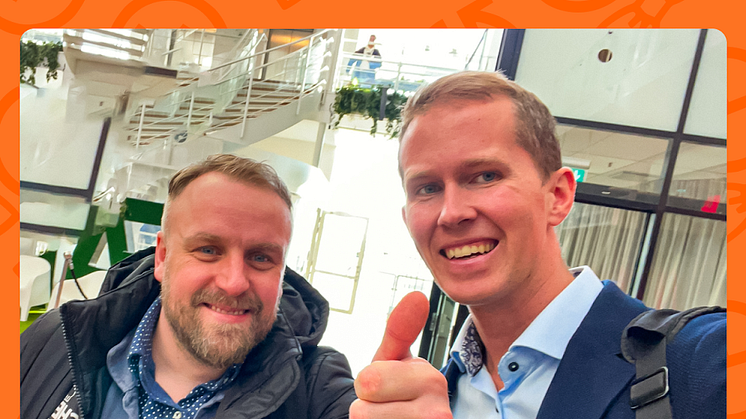 General Manager Sverige Tobias Lindqvist og CEO Kristoffer Hagenes