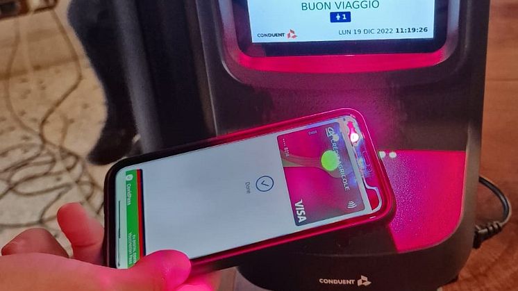 Immagine validatrice con carta Visa