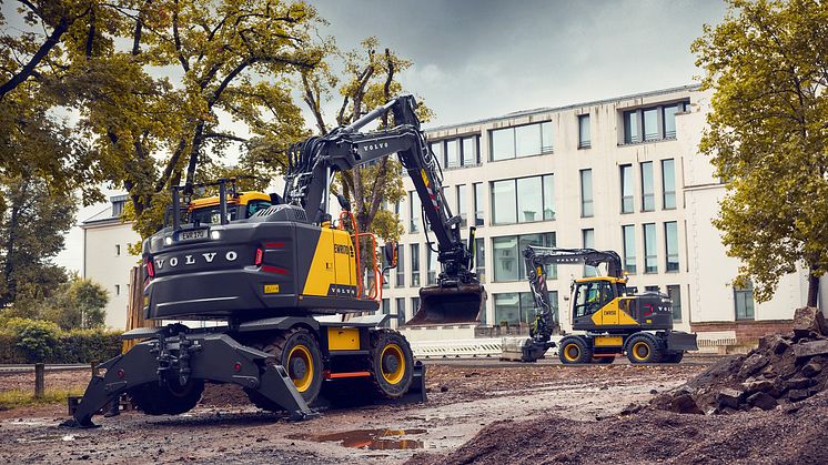 Volvo EWR170 och EWR150 hjulgrävare