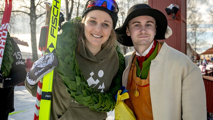 Stina Nilsson Arvid Jerkgård Vasaloppet 2025.jpg