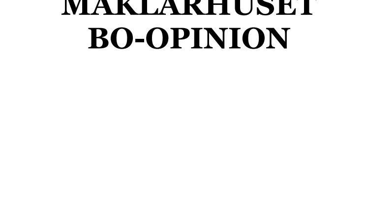 Mäklarhuset Bo-Opinion om unga vuxna