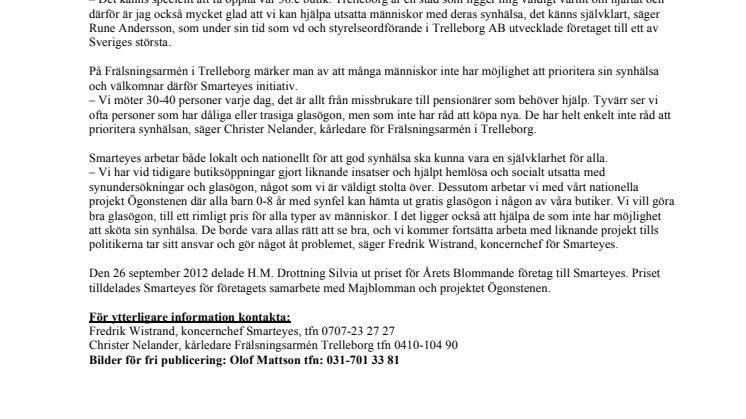 Rune Andersson på plats när Smarteyes öppnar ny butik i Trelleborg
