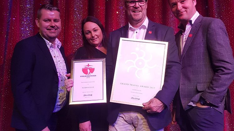 Norwegian vant to priser under Grand Travel Awards