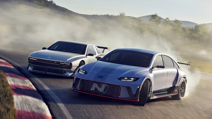 Hyundais N-konseptbiler N Vision 74 og RN22e. Foto: Hyundai Motor Company