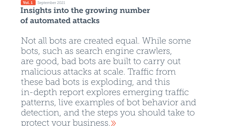 Bot attacks, report Vol1 ENG
