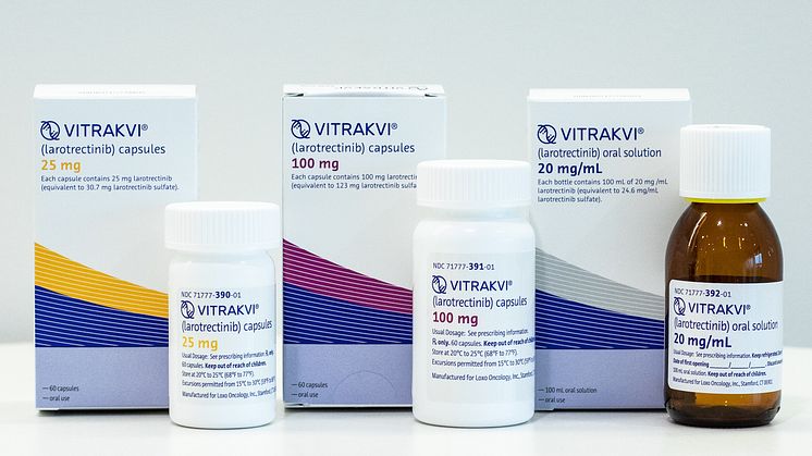 Vitrakvi (larotrektinib) är ett så kallat tumöragnostiskt cancerläkemedel, vilket kan användas oavsett cancerform.
