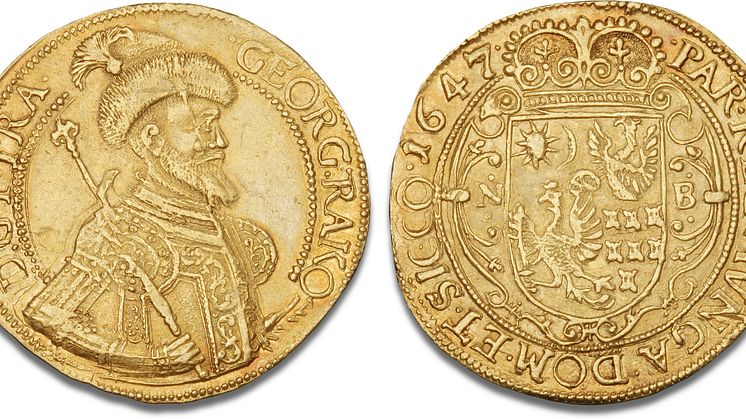 Lot 1027- 6 Ducats 1647, Klausenburg