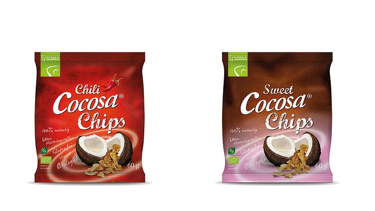 Cocosa Chips – två nya medlemmar i Cocosa-serien