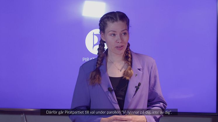 Piratpartiets pressträff, 15 maj 2024