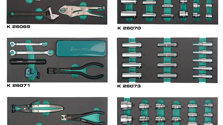 Blanka hylsor och specialkomponerade verktygsset från Kamasa Tools