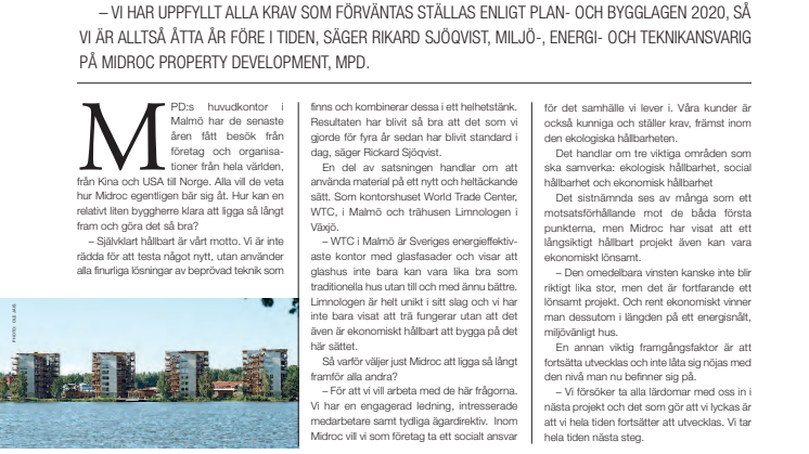 Prisbelönt och hållbart