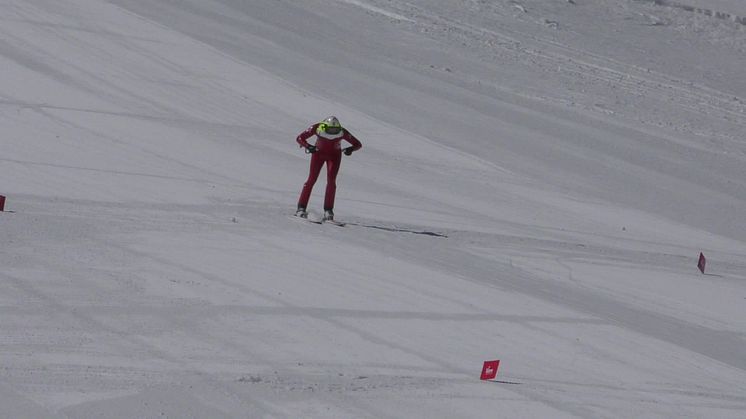 Carl Ribbegårdh, Ålberga GIF, tränar inför VM i speedski 2019