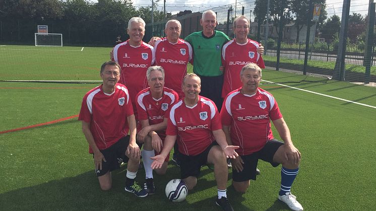 The Bury Relics, walking football team who met at sessions held at Castle Leisure Centre. 