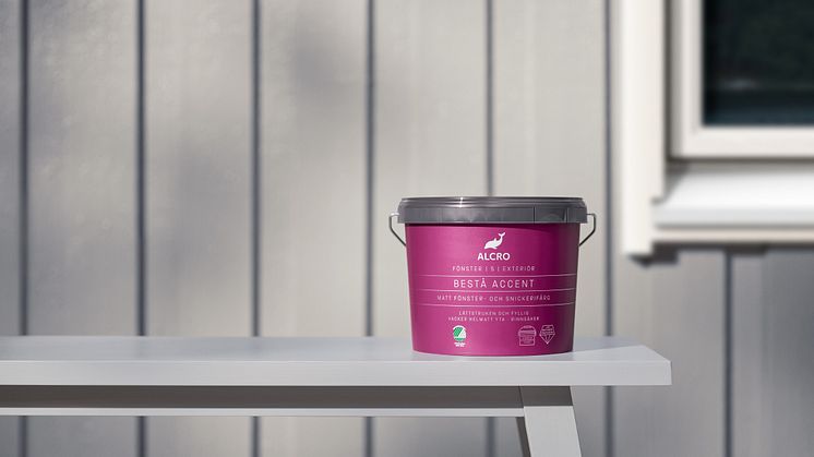 Nyhet! Bestå Accent - En helmatt fönster- och snickerifärg från Alcro