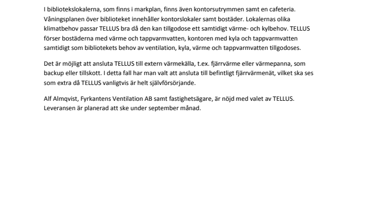 Lidköping först ut med TELLUS