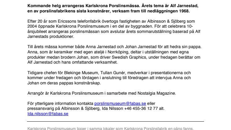 Alf Jarnestads barn intervjuas av Tullan Gunér