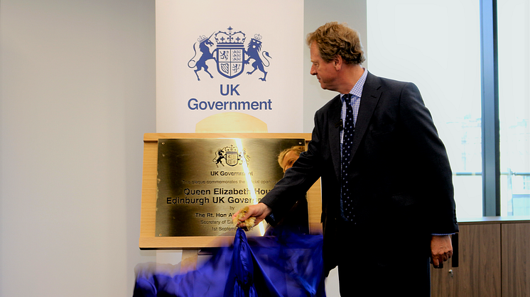 Secretary of State for Scotland, Alister Jack MP, opens Queen Elizabeth House