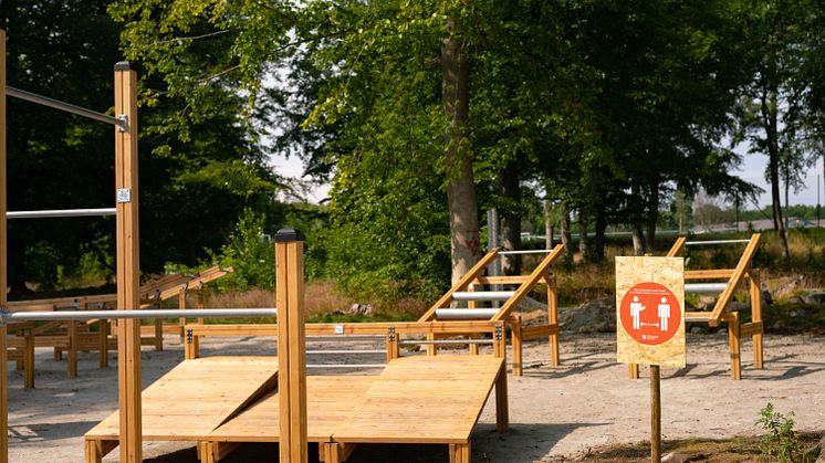 Gratis träning året om för alla träningssugna på Svarta Led. Foto: Sölvesborgs kommun
