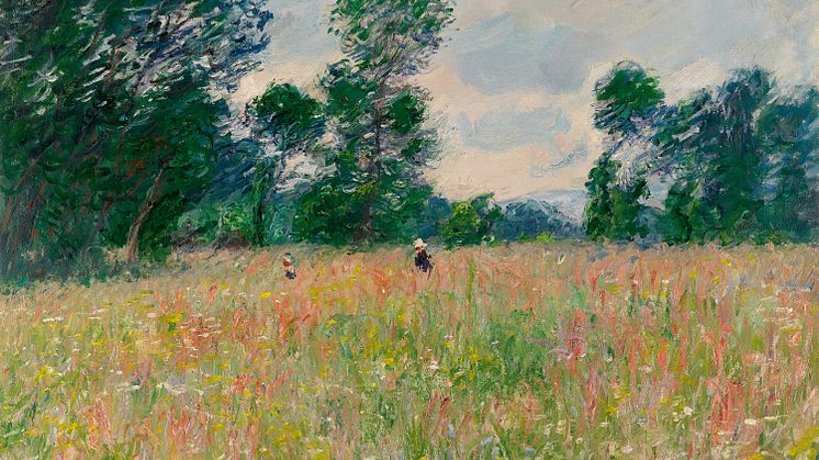 Claude Monet, Die blühende Wiese, 1885, Öl auf Leinwand, 65 x 80,5 cm, Foto: Museum Barberini.