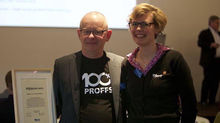 Woody Bygghandels miljöpris 2015 går till 100 Procent Proffs Bandhagen