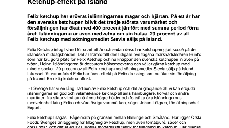 Ketchup-effekt på Island