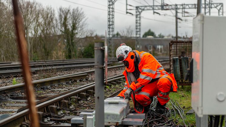 Engineers work on ECDP between Welwyn and Hitchin, Network Rail (1) R