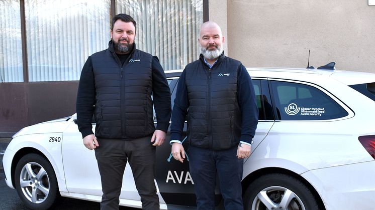 Från vänster: Mikael Boström, driftchef i uppdraget och Patrik Ahlforn, avdelningschef.