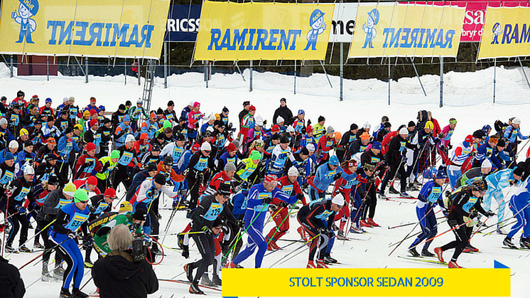 Ramirent stolt huvudsponsor till Stafettvasan