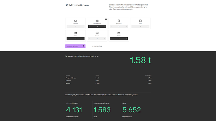 Dustin helps companies to measure their climate impact – launches carbon calculator 