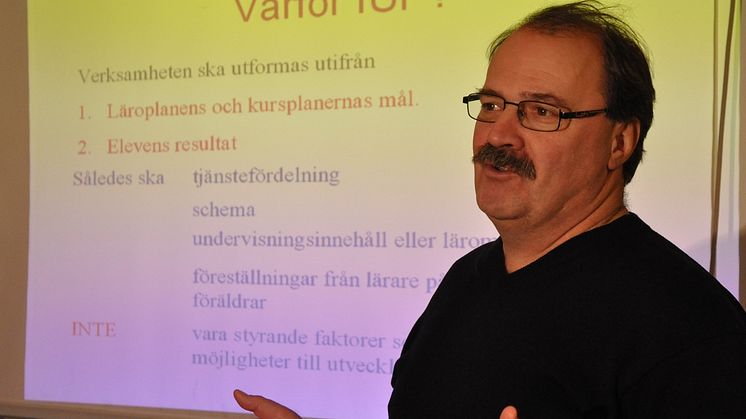 Bernt Friberg, rektor på Grönkullaskolan i Alvesta