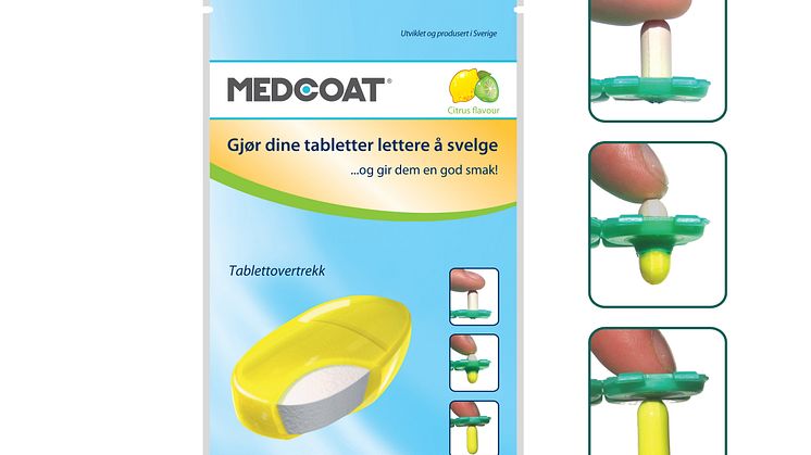 MEDCOAT gjør vanskelige og ekle tabletter enkle å svelge!
