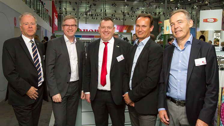 Från vänster: Ronny Sundquist, Lennart Gabrielsson, Matteus Celinski, Gunnar Duintjer och Bengt Björefeldt