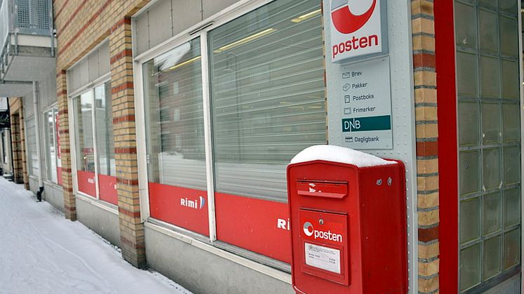 Innleveringspostkasser ved Post i Butikk