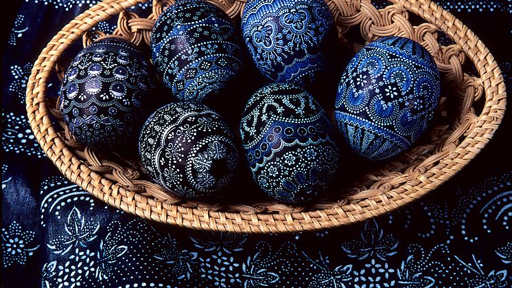 Sachsen_Sorbische_Ostereier_in_Blaudruckoptik