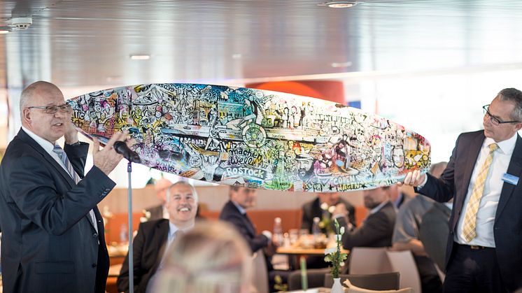 Scandlines' neue Hybridfähre auf den Namen "Berlin" getauft