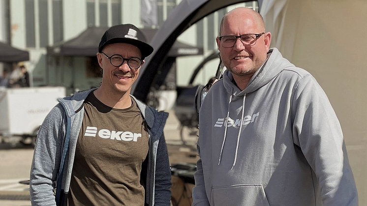 Johan Mast och Stefan Krisch är grundarna av startupbolaget Eker Bikes som nu lämnar BizMakers inkubatorprogram.